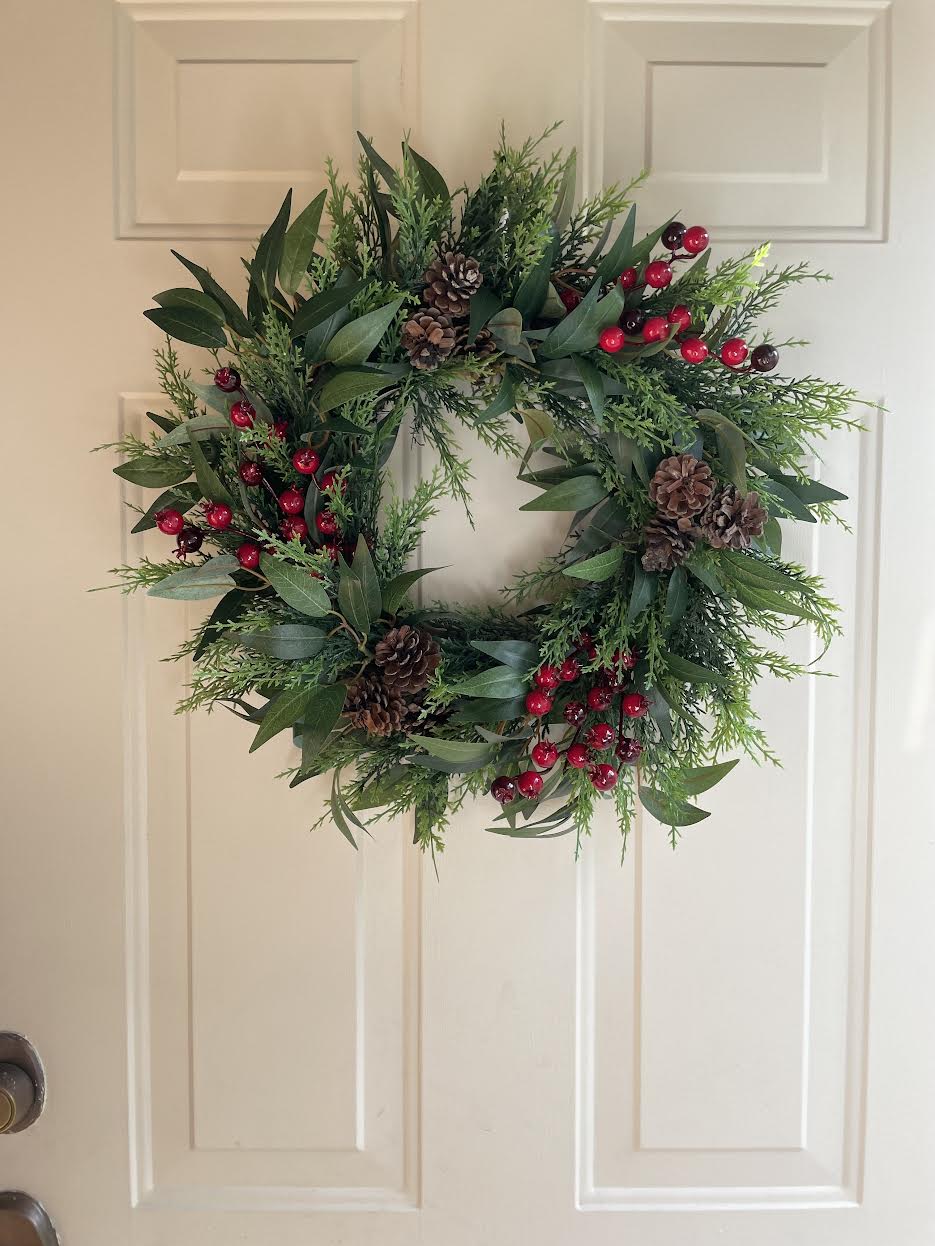 Cedar & Red Berry Wreath – Maine Wreaths & Design